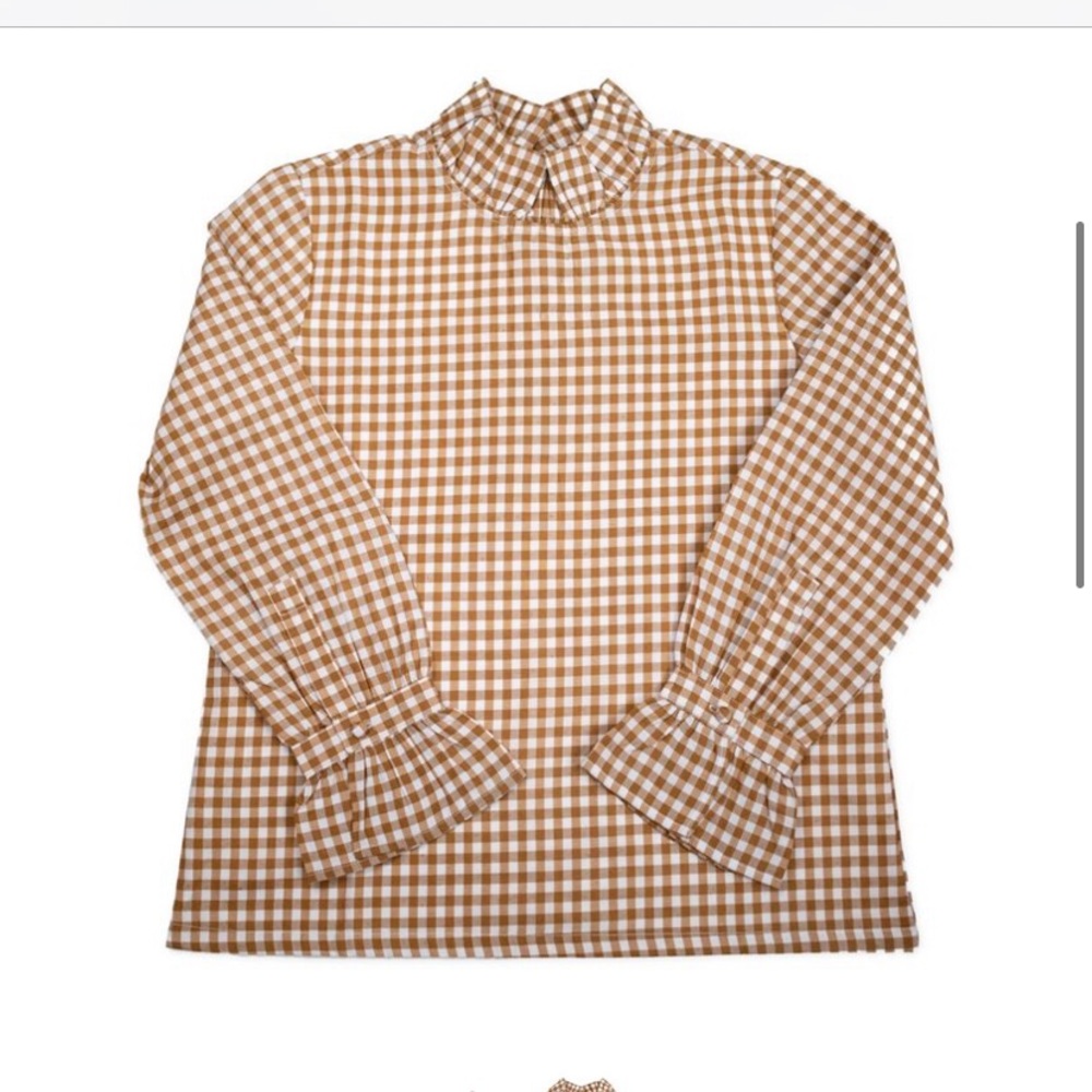 Elizabeth Wilson Design Sarah Louise top acorn gingham